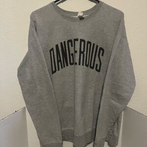 Tultex Morgan Wallen Gray Sweatshirt with Black Print